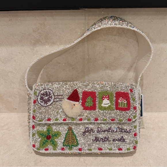 Viral T.J. Maxx Beaded Christmas Shoulder Bag NWT - Picture 12 of 12